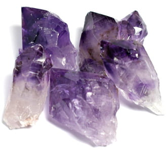 Amethyst - crystals and stones for crown chakra healing