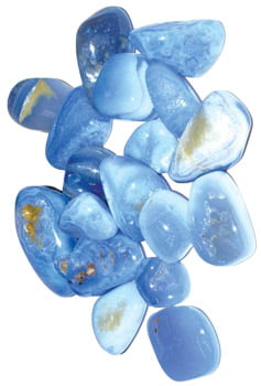 Blue Lace Agate - one of the crystals and stones for throat chakra healing